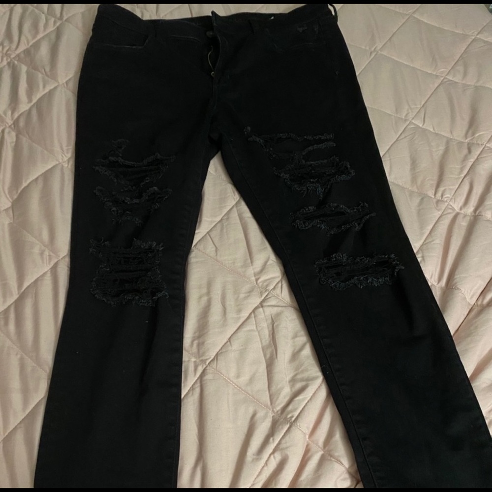 Black American eagle jeggings